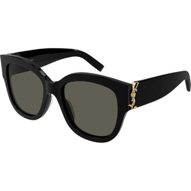 Saint Laurent SLM95F Black/Grey Lenses | Afterpay | Zip Pay