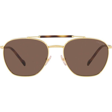 Vogue Eyewear VO4256S, Gold/Dark Brown Lenses