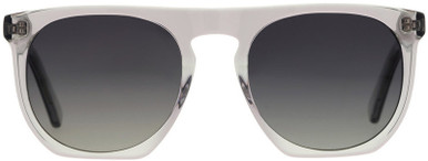 Bask Eyewear Swell - Crystal Grey/Grey Gradient Polarised Lenses