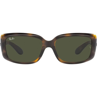 Ray-Ban RB4389 - Havana/Green Glass Lenses 58 Eye Size