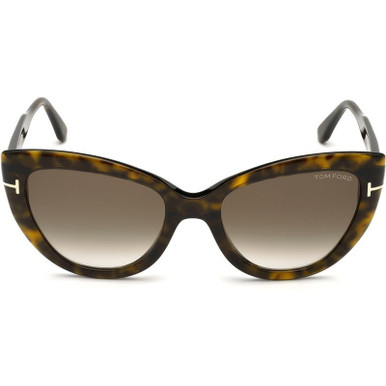 Tom Ford Anya FT0762 - Dark Havana/Brown Gradient Lenses