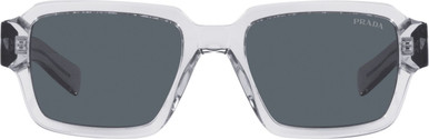 Prada PR02ZSF - Transparent Grey/Blue Glass Lenses