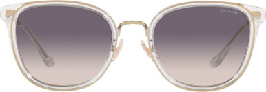 HC7135 - Light Gold and Crystal/Purple Pink Gradient Lenses