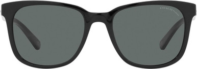 Coach HC8313U - Black/Dark Grey Polarised Lenses