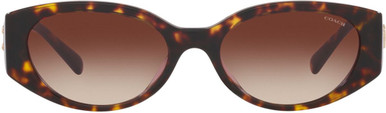 Coach HC8353U - Dark Tortoise/Dark Brown Gradient Lenses