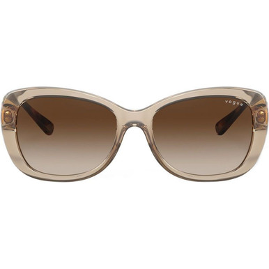 Vogue Eyewear VO2943SB - Transparent Light Brown/Brown Gradient Lenses