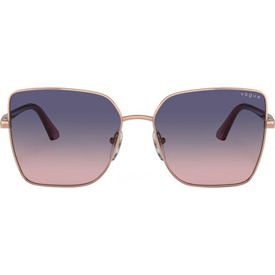 Vogue Eyewear VO4199S - Pink Gold/Pink and Blue Gradient Lenses