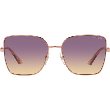 Vogue Eyewear VO4199S - Rose Gold/Yellow Violet Gradient Lenses