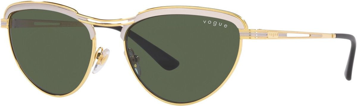 Vogue Eyewear VO4236S Top Silver and Gold/Dark Green Lenses