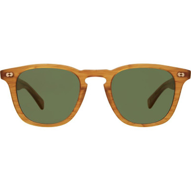 Garrett Leight Brooks X - Butterscotch/Pure Green Glass Lenses 48 Eye Size