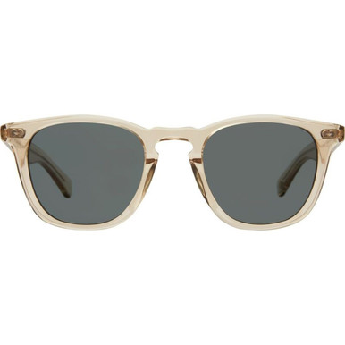 Garrett Leight Brooks X - Champagne/Blue Smoke Glass Lenses