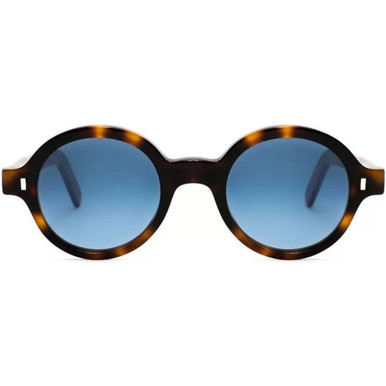 L.G.R Reunion Bold - Spotted Havana/Blue HD Gradient Glass Lenses