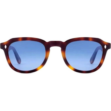 L.G.R Simba - Spotted Havana/Blue HD Gradient Glass Lenses