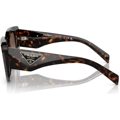 Shop the Prada PR14ZS Sunglasses Tortoise/Brown | Afterpay display picture 1