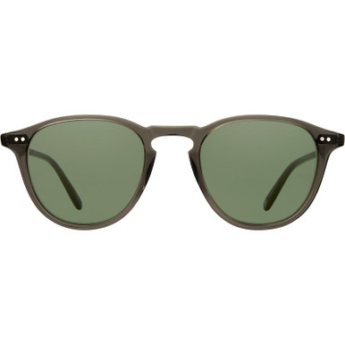 Garrett Leight Hampton, Black Glass /Semi Flat Pure G15 Glass Lenses