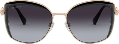 BV6128B - Pink Gold/Black Grey Gradient Lenses