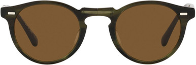 Oliver Peoples Gregory Peck 1962 OV5456SU, Emerald Bark/True Brown Glass Lenses