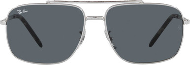 Ray-Ban RB3796, Silver/Azure Blue Glass Lenses
