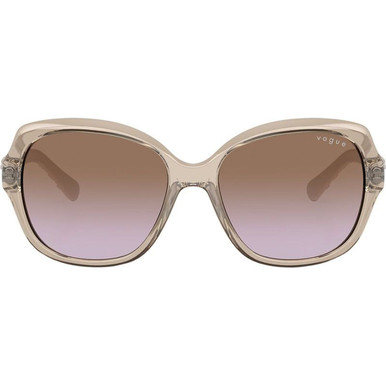 Vogue Eyewear VO2871S - Transparent Light Brown/Brown Violet Gradient Lenses