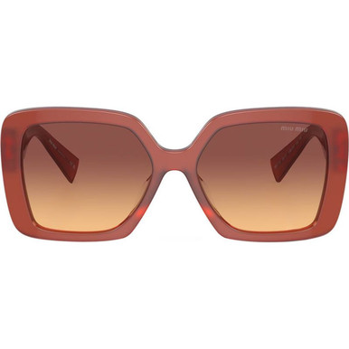 Miu Miu MU10YS - Cognac Opal/Orange and Violet Gradient Lenses