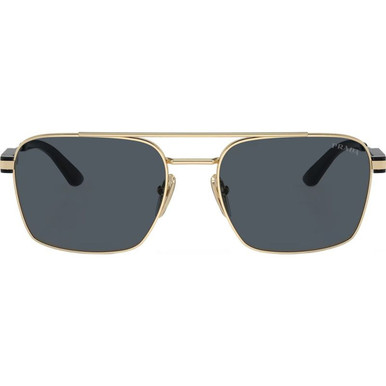 Prada PR67ZS - Pale Gold/Dark Grey Lenses
