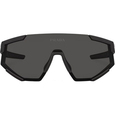 Prada Linea Rossa PS04WS - Black Rubber/Dark Grey Lenses