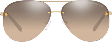 Michael Kors East Side MK1135B, Light Gold/Brown Silver Mirror Gradient Lenses