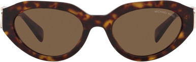 Michael Kors Empire Oval MK2192, Dark Tortoise/Brown Solid Lenses