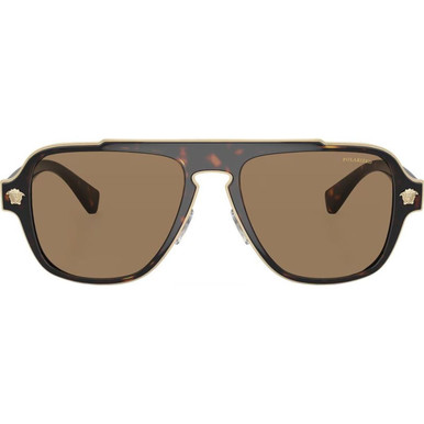 Versace VE2199 - Havana/Orange Polarised Lenses