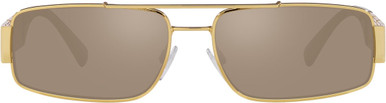 Versace VE2257 - Gold/Light Brown and dark Gold Mirror Lenses