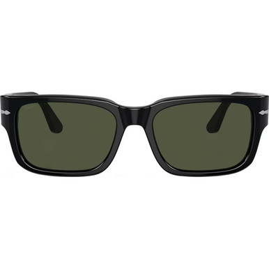 Persol PO3315S - Black/Green Glass Lenses 55 Eye Size