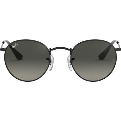 Ray-Ban Round Flat Lens RB3447N - Black/Grey Gradient Glass Lenses