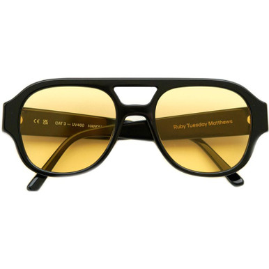 Lu Goldie Ruby 01, Black/Lemon Lenses