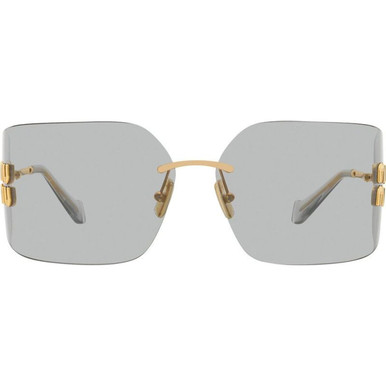 Miu Miu MU54YS - Gold/Light Grey Lenses