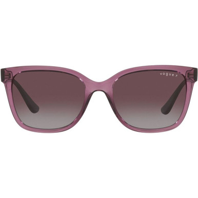 Vogue Eyewear VO5426S - Transparent Purple/Grey Dark Violet Gradient Polarised Lenses