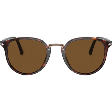 Persol PO3210S - Havana/Brown Polarised Glass Lenses 54 Eye Size