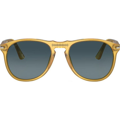 Persol PO9649S, Honey/Light Blue Polarised Glass Lenses