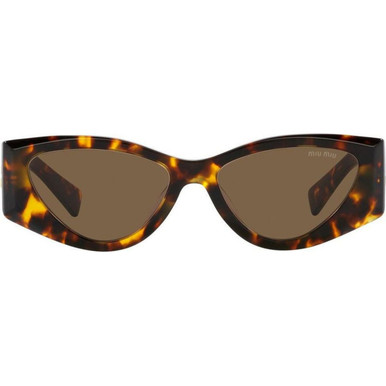 Miu Miu MU06YS - Honey Havana/Dark Brown Lenses