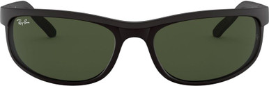 Ray-Ban Predator 2 RB2027, Matte Black/Green Glass Lenses