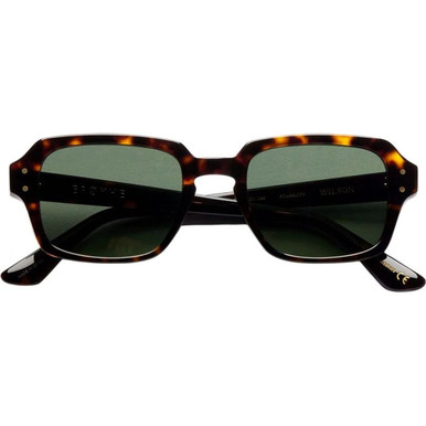 Epokhe Wilson - Polished Tortoise/Green Polarised Lenses