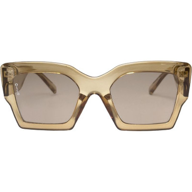 Pipa - Transparent Gold/Brown Lenses