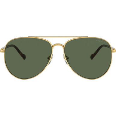 Vogue Eyewear VO4290S - Gold/Dark Green Polarised Lenses