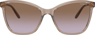 Vogue Eyewear VO5520S, Transparent Caramel/Brown Violet Gradient Lenses