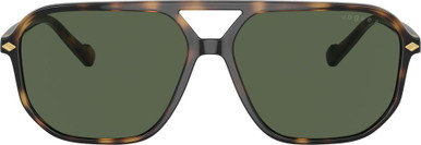 Vogue Eyewear VO5531S - Total Dark Havana/Dark Green Polarised Lenses