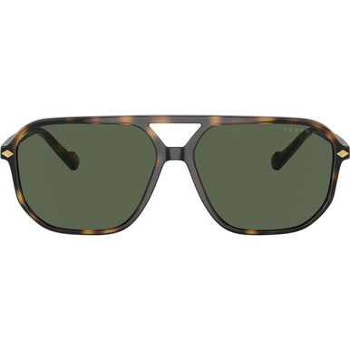 Vogue Eyewear VO5531S - Total Dark Havana/Dark Green Polarised Lenses