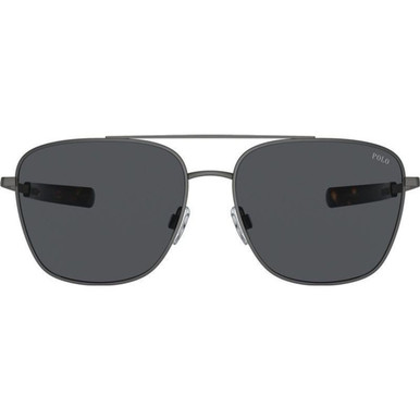 Polo Ralph Lauren PH3147 - Semi Shiny Dark Gunmetal/Grey Lenses