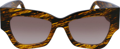 Victoria Beckham VB662S, Translucent Horn/Grey Gradient Lenses