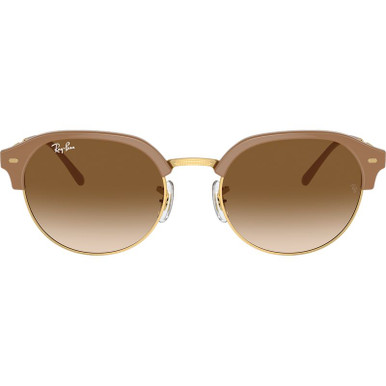 Ray-Ban RB4429 - Beige on Arista/Light Brown Gradient Glass Lenses 55 Eye Size