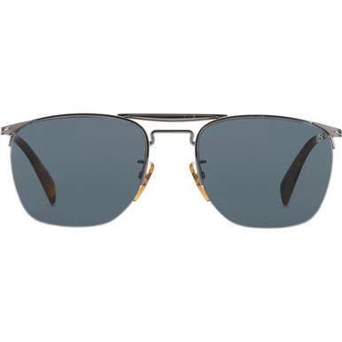 David Beckham DB 1001/S - Dark Ruthenium/Grey Lenses