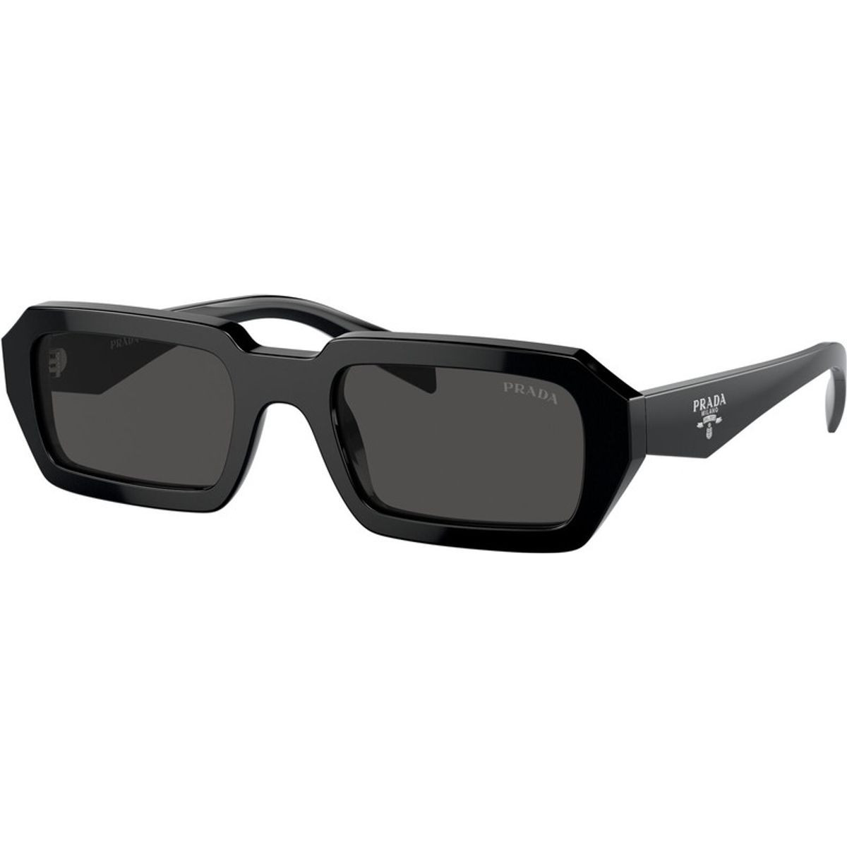 Shop the Prada PRA12S Sunglasses Black/Dark Grey | Afterpay